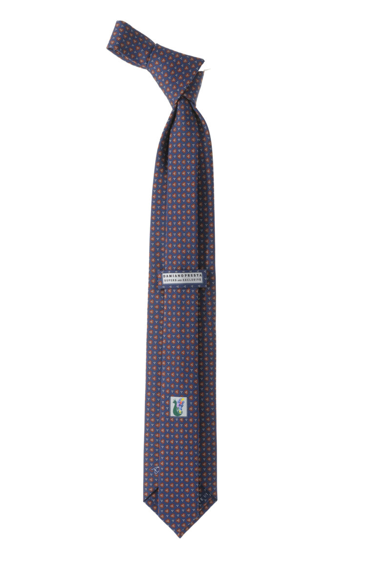 Cravate En Soie 7 Plis Artisanale Violette - Faite Main, Made In Italy, Longueur Large
